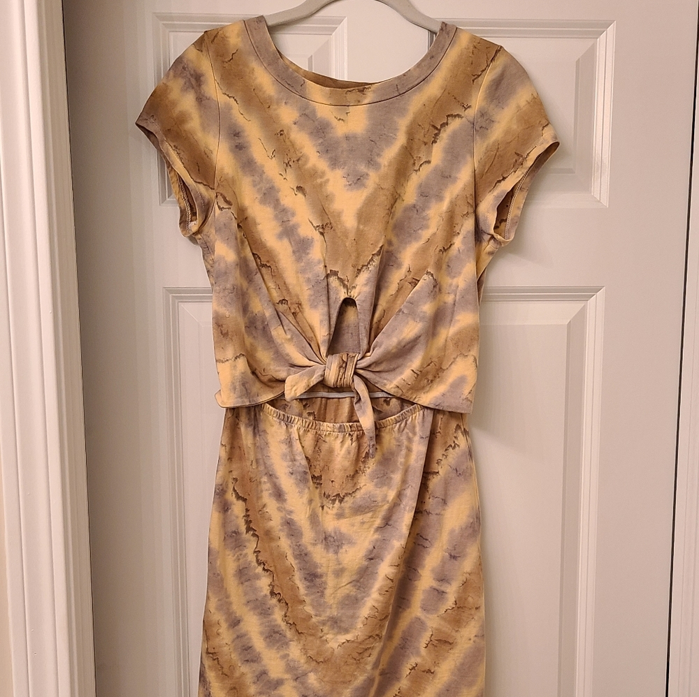 NWT Maromie Tie Dye Crop Top T-shirt Dress